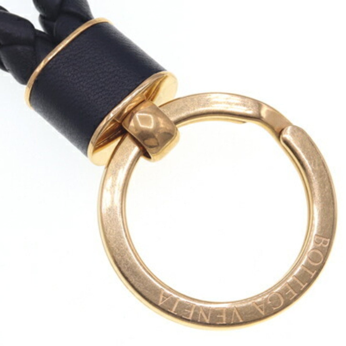 Luxury Bottega Veneta  Leather Metal Keyring ()