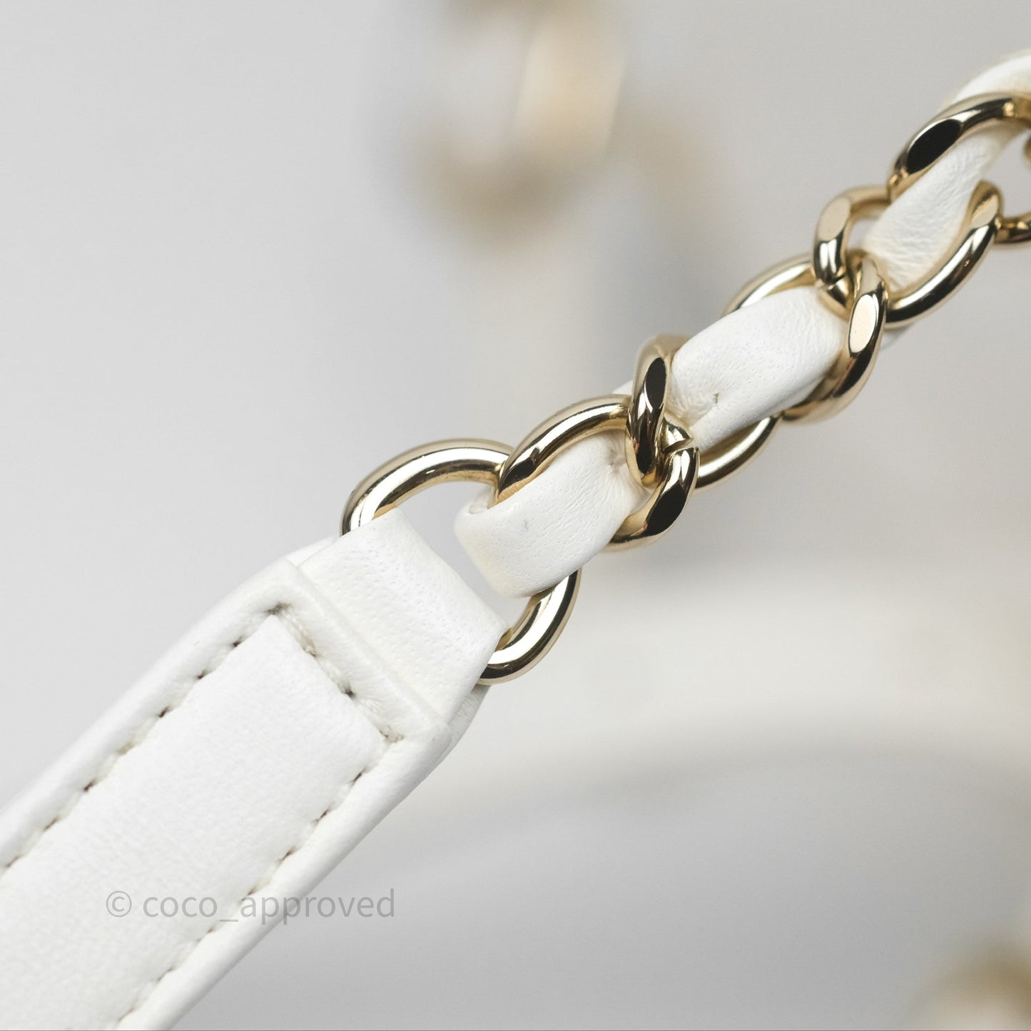 Chanel Quilted Small Duma Drawstring Backpack White Calfskin Gold Hardware