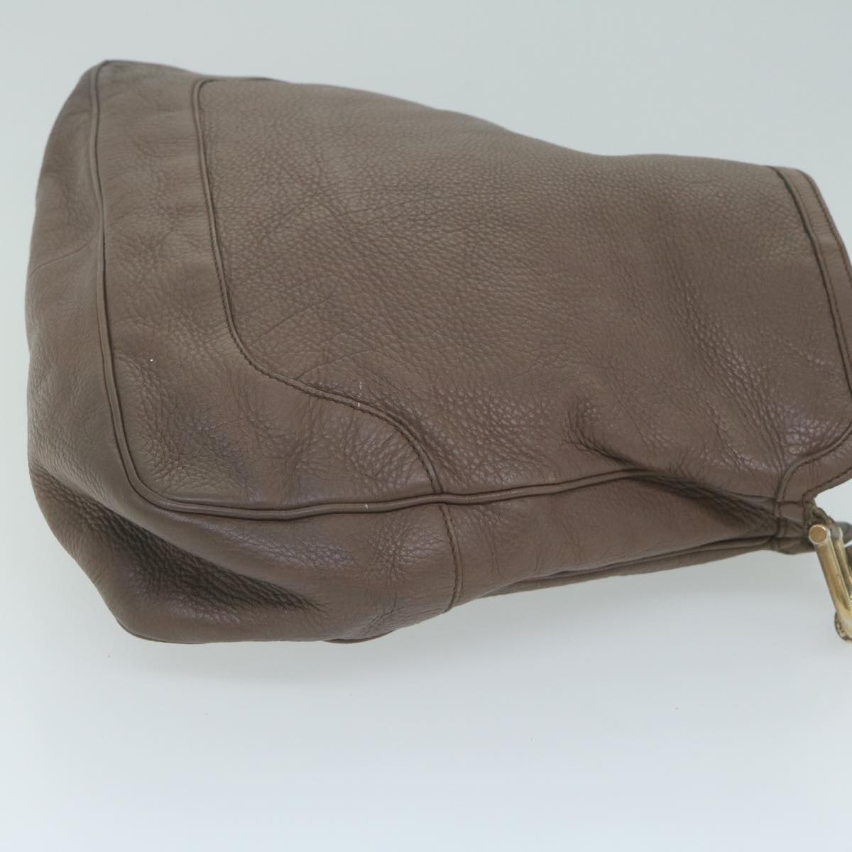 GUCCI Bamboo Shoulder Bag Leather 2way Brown  64870