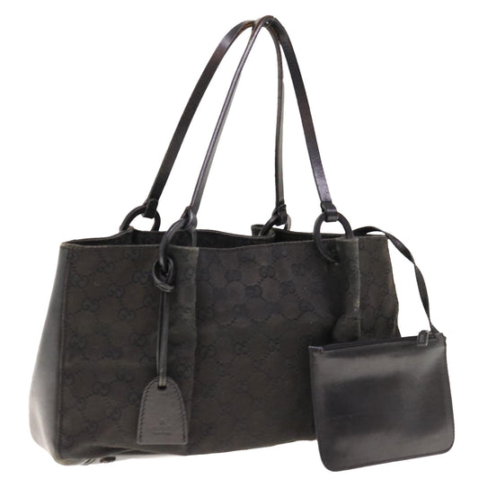 GUCCI GG Canvas Hand Bag Black  64872