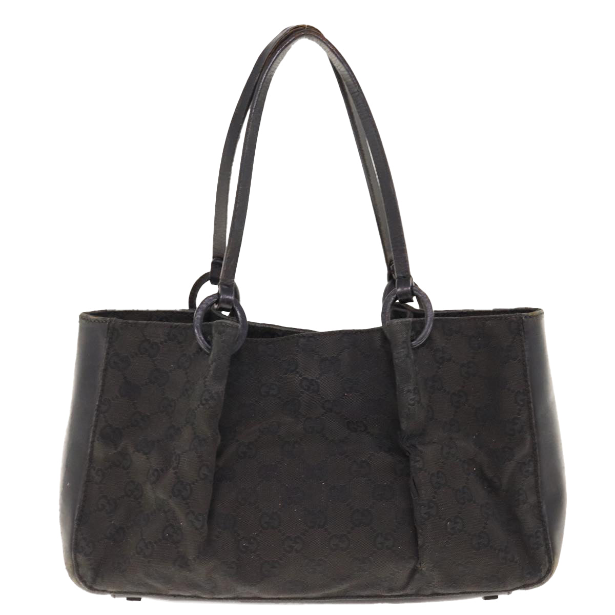 GUCCI GG Canvas Hand Bag Black  64872