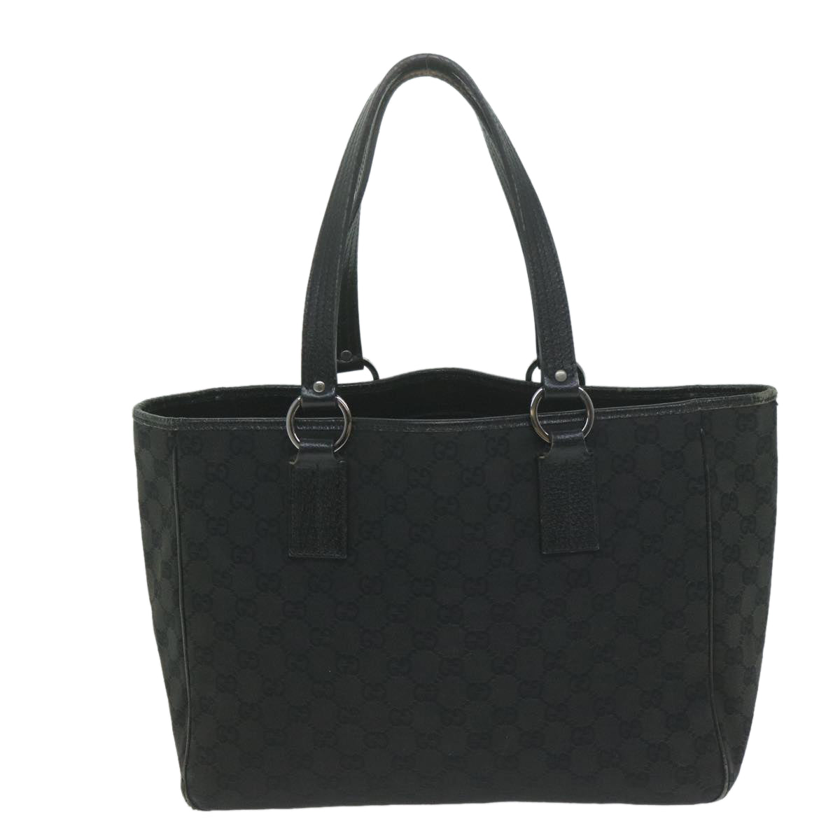 GUCCI GG Canvas Tote Bag Black  64873