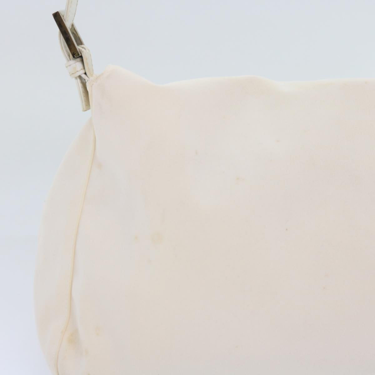 Luxury FendiMamma Baguette Shoulder Bag Nylon White64877