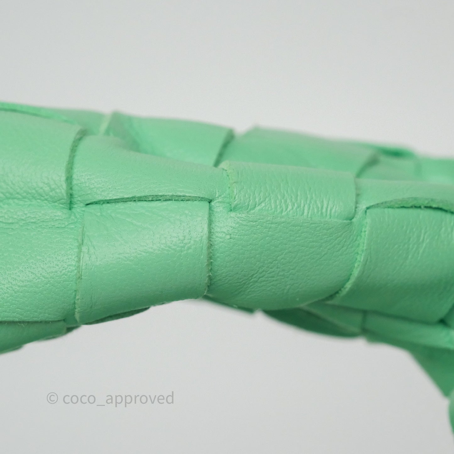 Bottega Veneta Mini Jodie Bag Green Intrecciato Lambskin