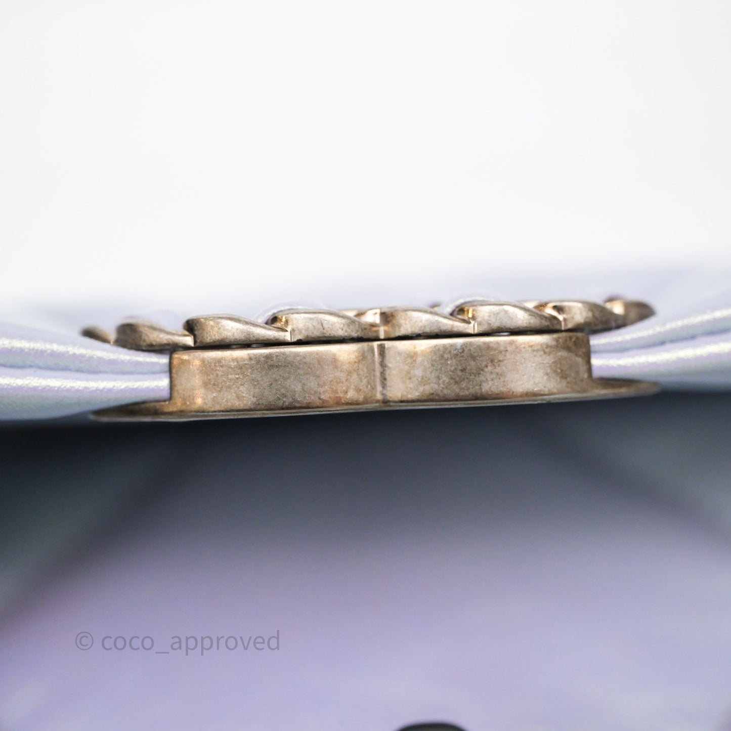 Chanel 19 Small Iridescent Purple Mixed Hardware