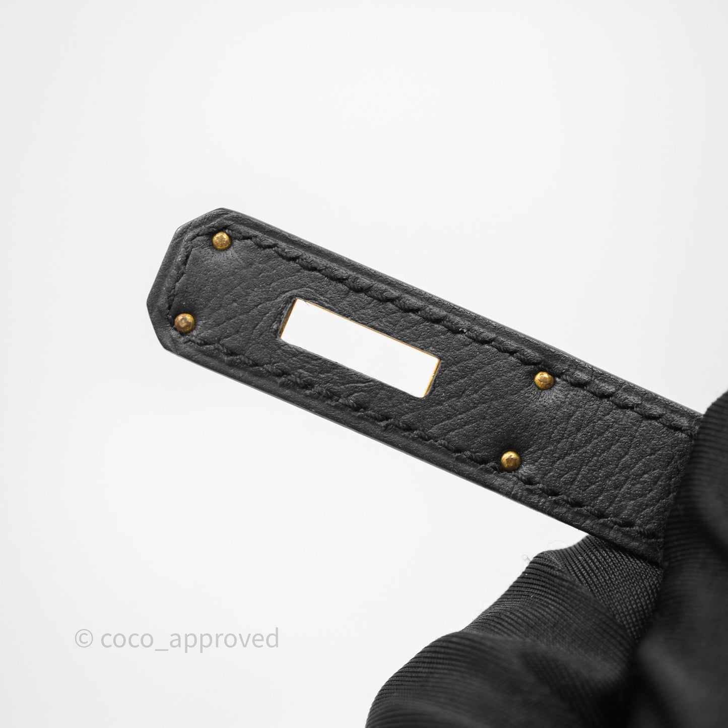 Hermès Kelly 28 Black Epsom Gold Hardware