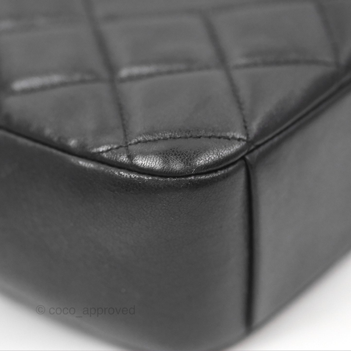 Chanel Small CC Camera Bag Quilted Black Lambskin Gold Hardware