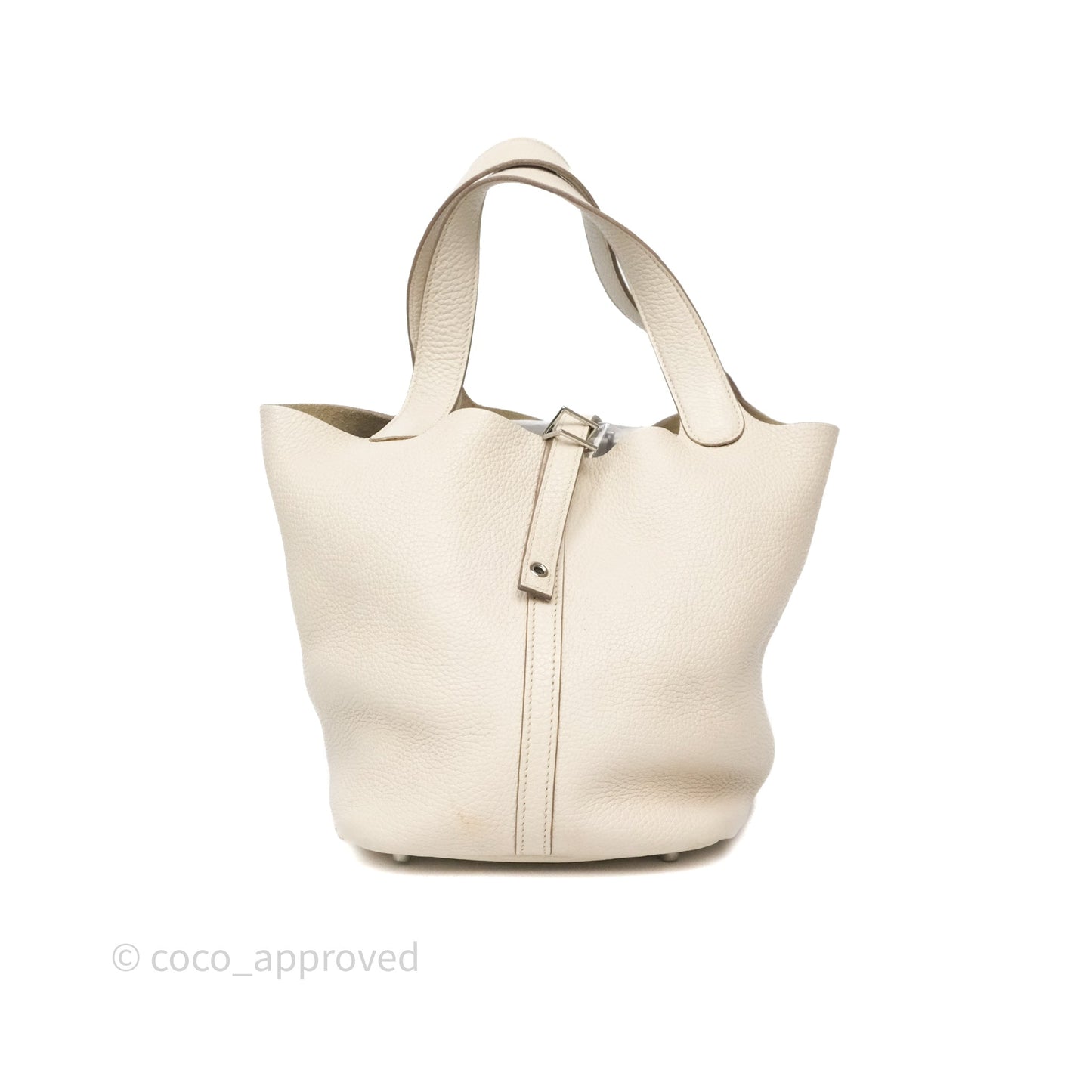 Hermès Picotin 22 Beton Clemence Palladium Hardware