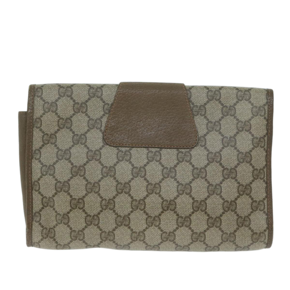 GUCCI GG Supreme Web Sherry Line Clutch Bag Beige Red 89 01 030  64933