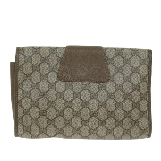 GUCCI GG Supreme Web Sherry Line Clutch Bag Beige Red 89 01 030  64933