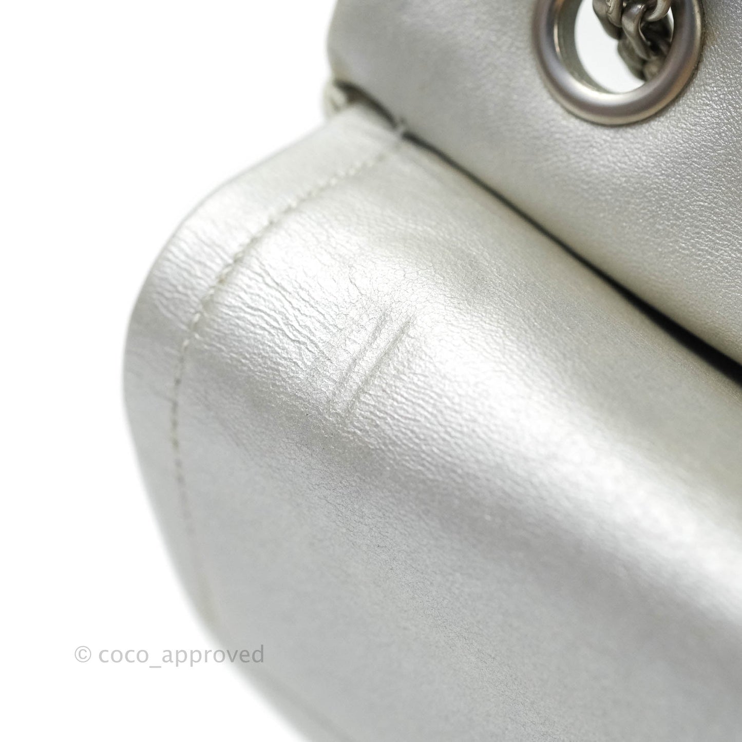 Chanel Reissue 226 Silver Calfskin Silver Hardware