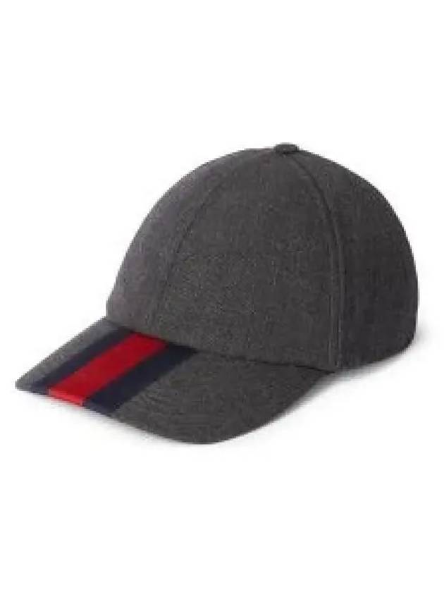Luxury Gucci Trending 2025 Web Canvas Base Ball Cap Dark Grey