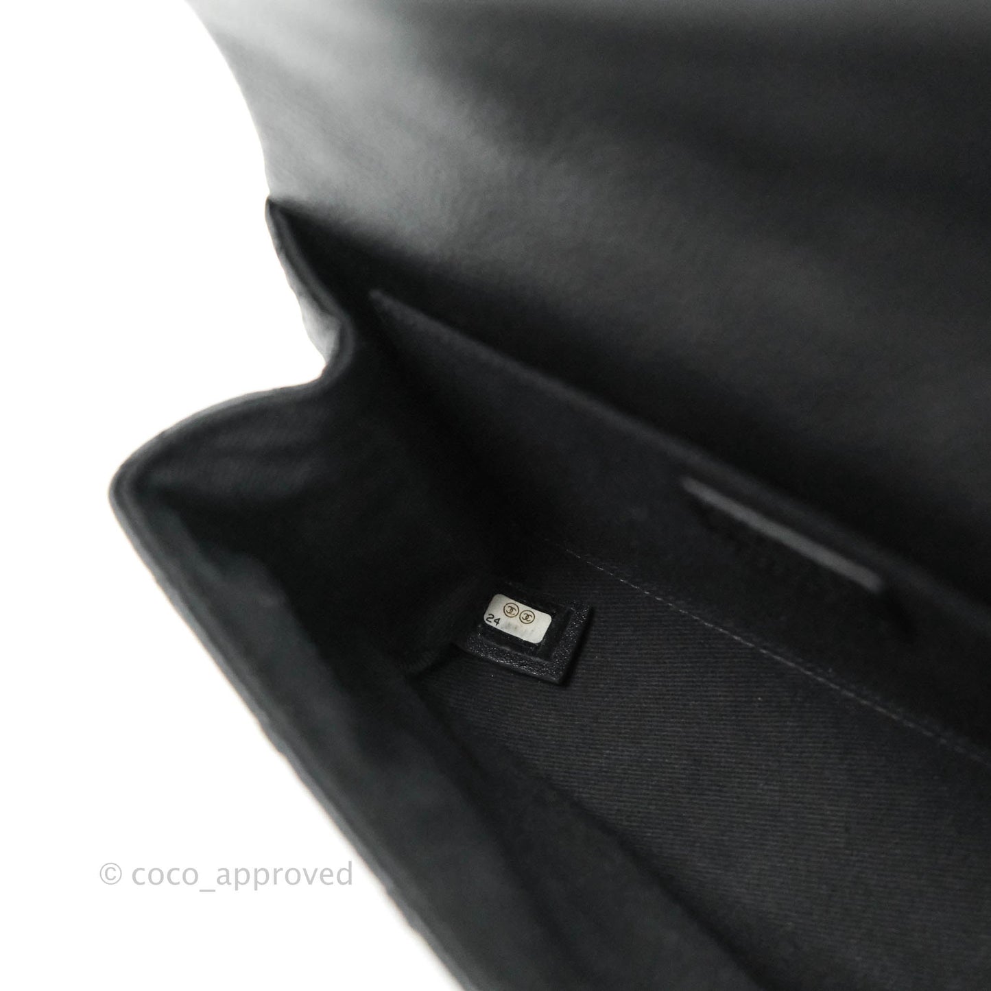 Chanel Reissue Quilted Caviar Belt Bag Black Silver Hardware