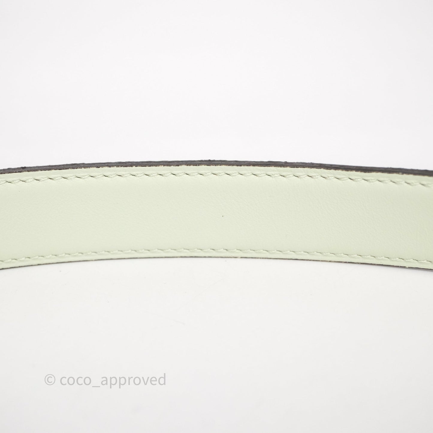 Hermès H Belt Buckle & Reversible Strap Gold/ Vert Fizz Gold Hardware