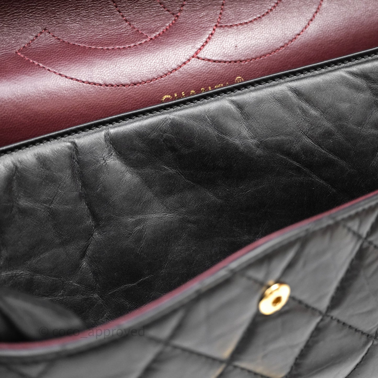 Chanel Reissue Quilted Aged Calfskin Black Aged Gold Hardware 227