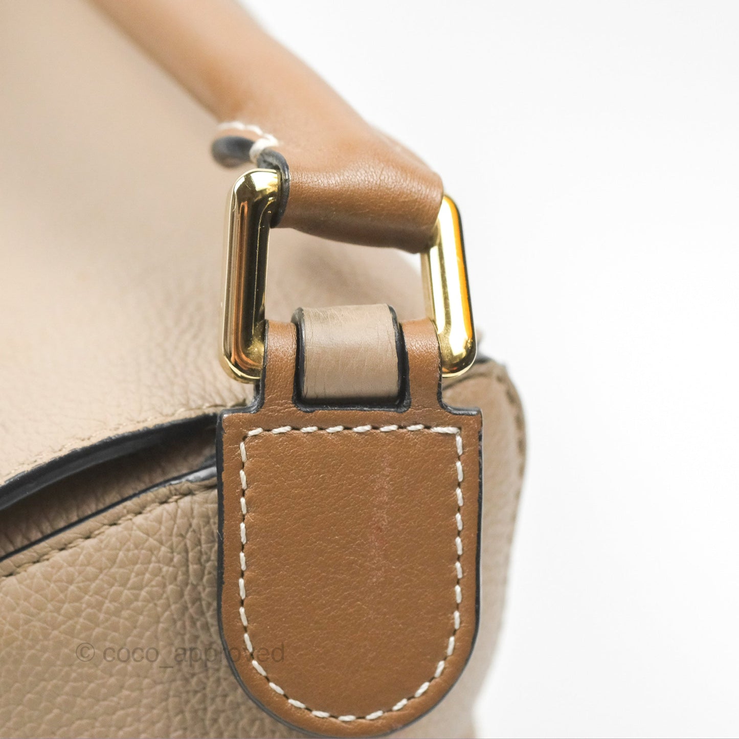 Loewe Small Puzzle Bag Sand Mink Grained Calfskin