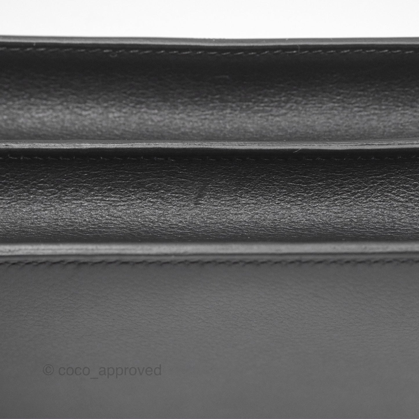 Hermès Roulis Mini 18 Black Noir 89 Veau Evergrain Permabrass Hardware