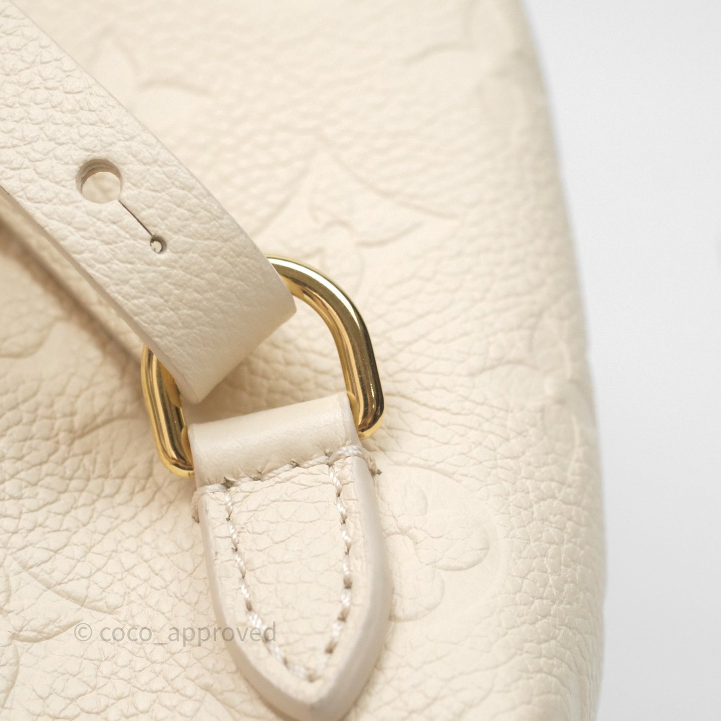Louis Vuitton Backup Cream Monogram Empreinte Leather