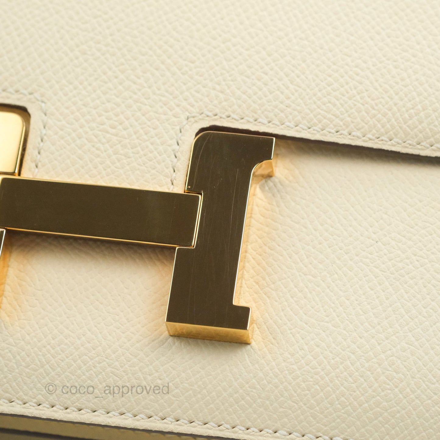 Hermès Constance Mini 18cm Nata Epsom Rose Gold Hardware