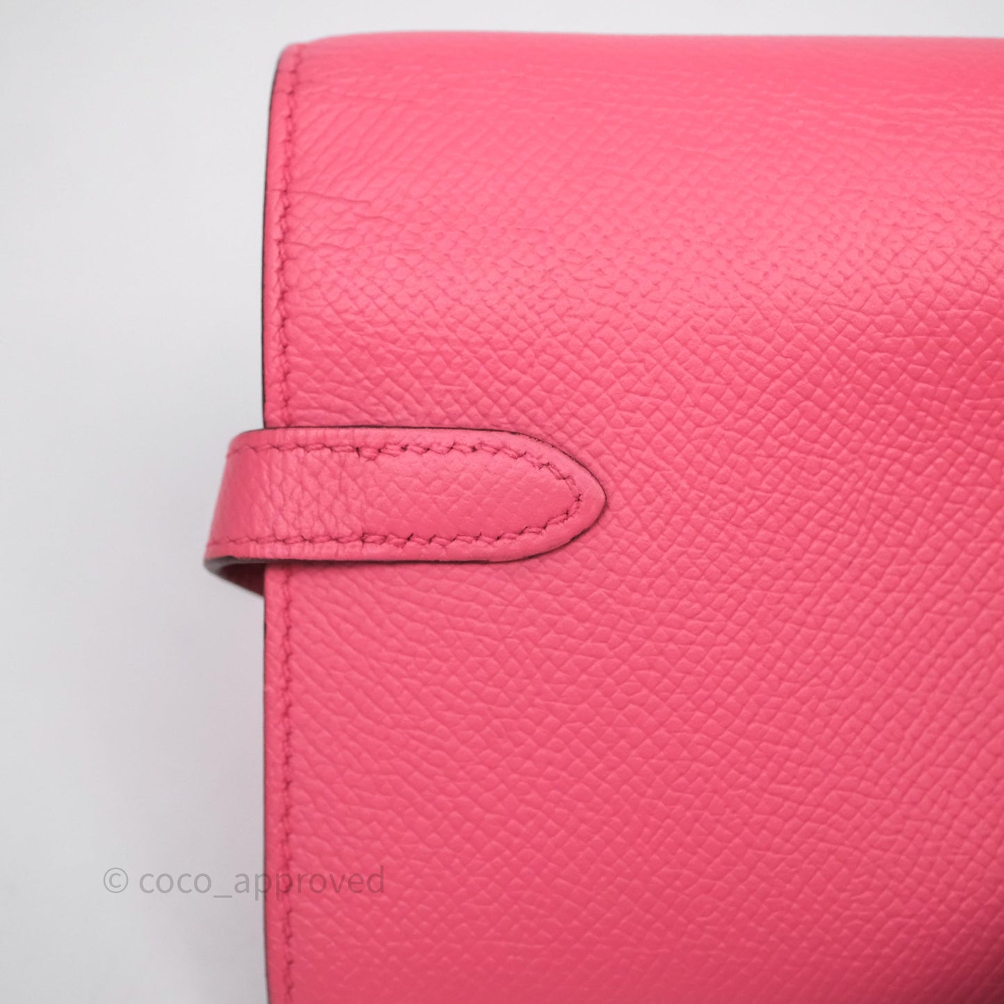 Hermès Kelly Depliant Medium Wallet Rose Epsom Gold Hardware