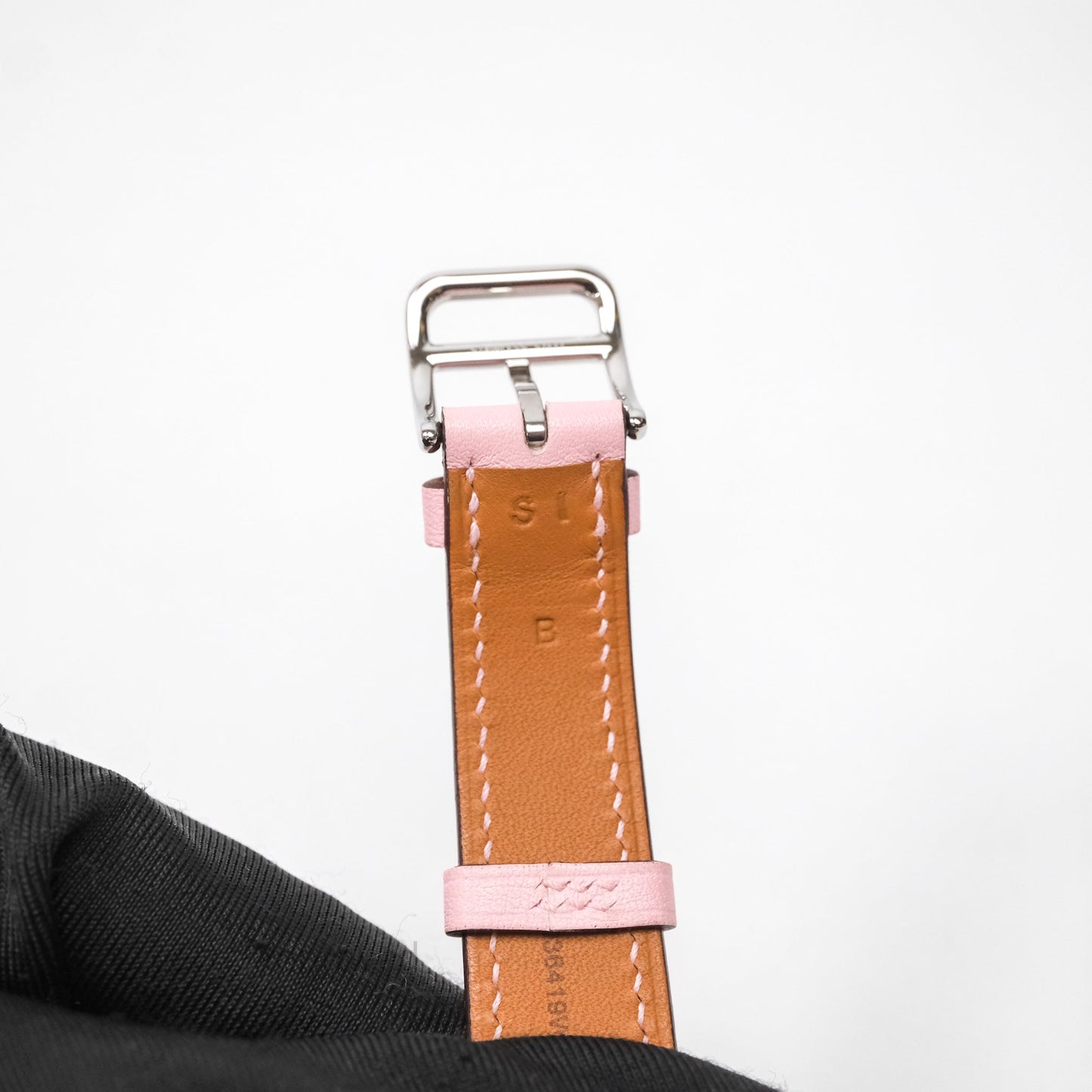 Hermès Heure H Watch Diamond Rose Sakura Swift Palladium Hardware