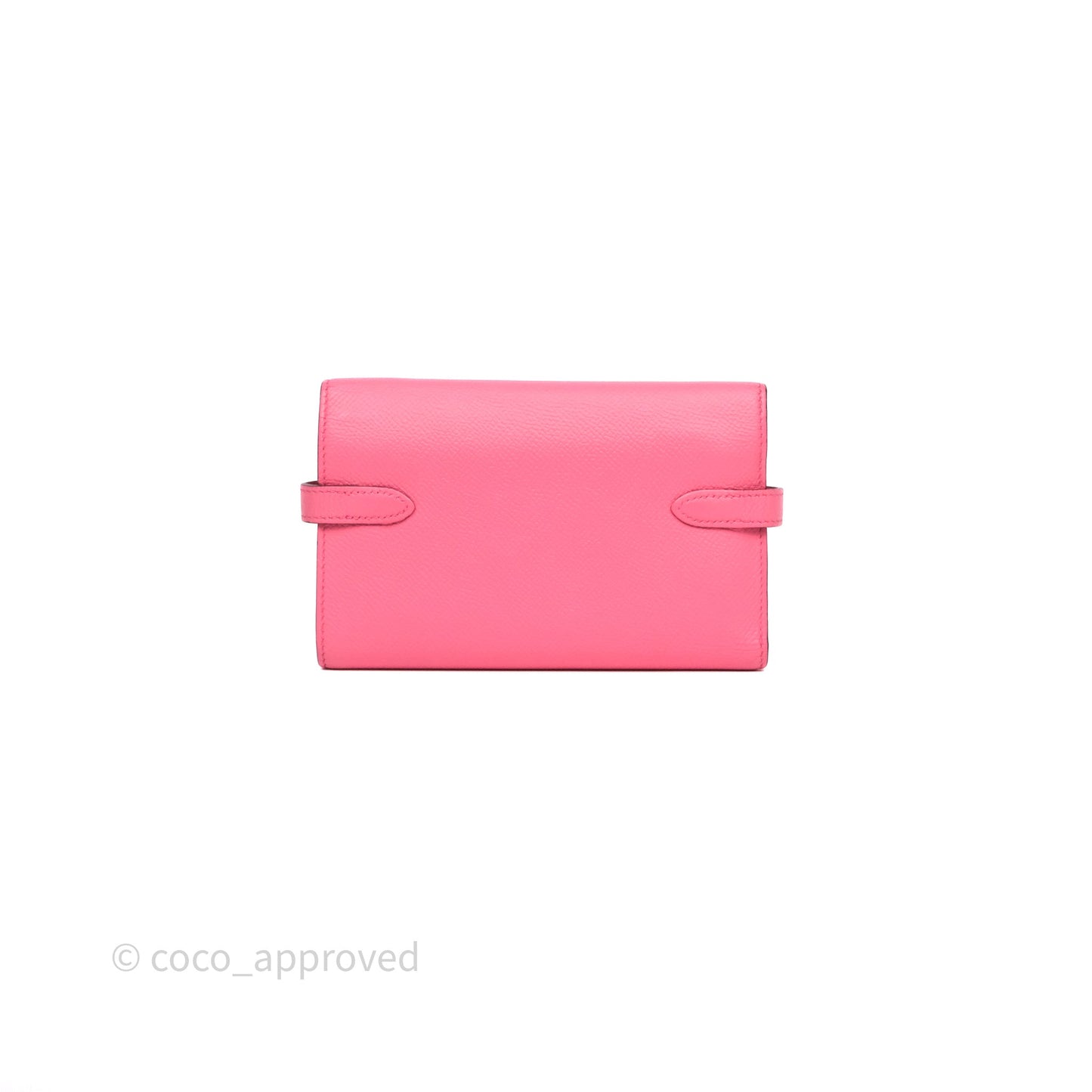 Hermès Kelly Depliant Medium Wallet Rose Epsom Gold Hardware