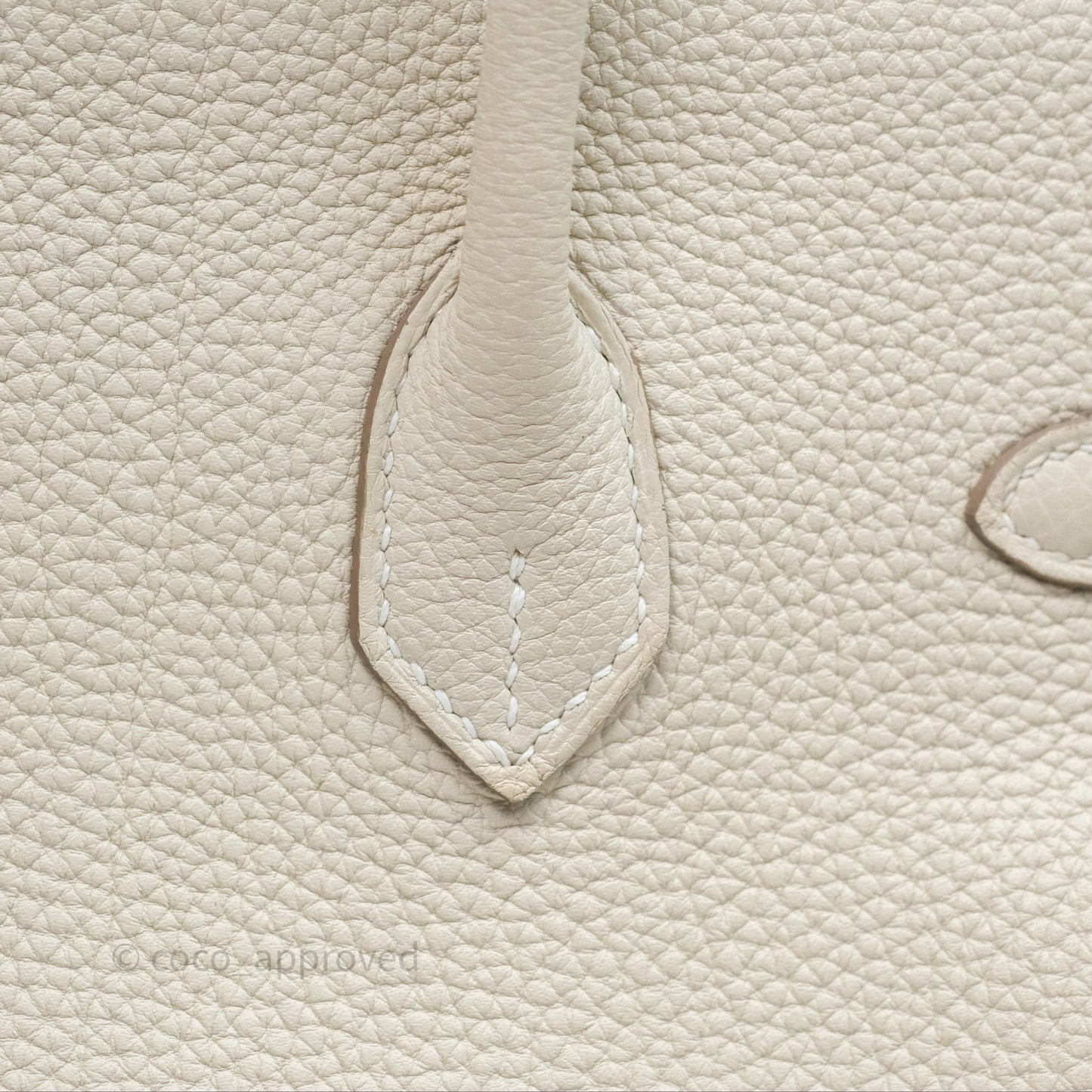 Hermès Birkin 25 Retourne Craie 10 Togo Gold Hardware