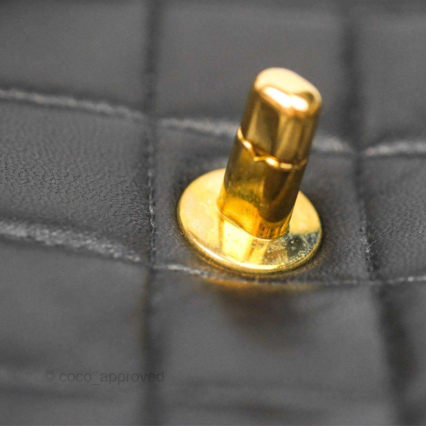 Chanel Vintage Camera Bag Black Lambskin 24K Gold Hardware