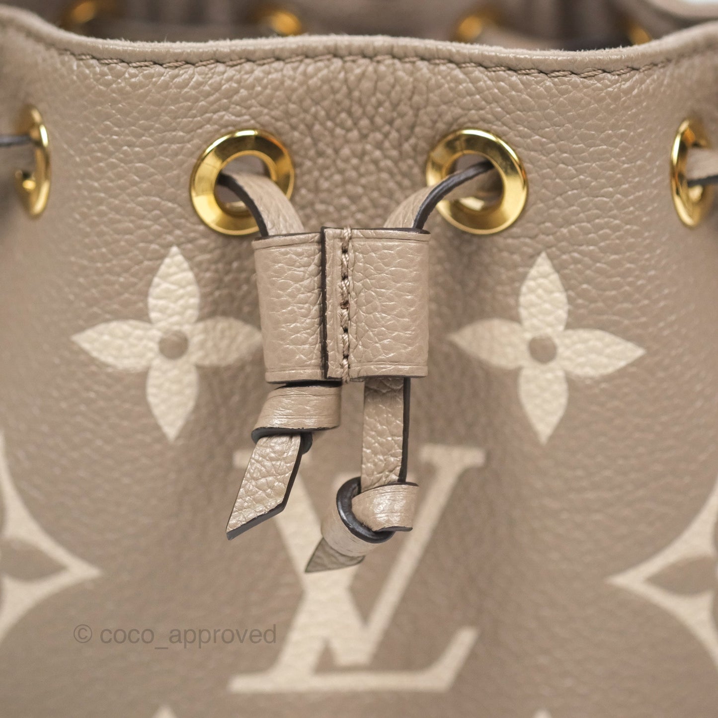 Louis Vuitton Nano Noe Monogram Dove/Cream Canvas