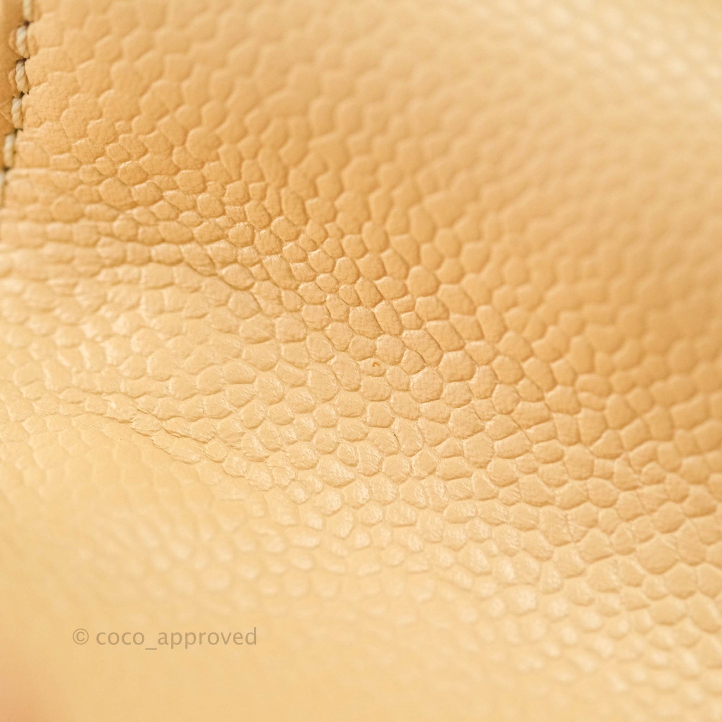 Chanel GST Beige Caviar Silver Hardware