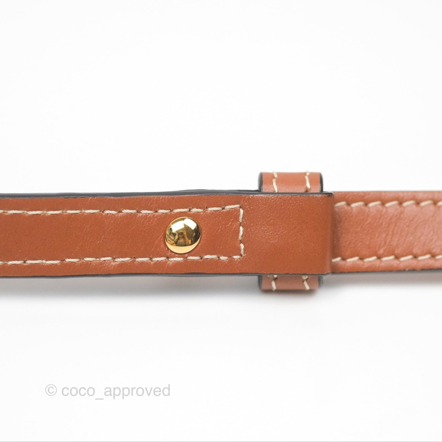 Celine Mini Triomphe Tan Canvas Calfskin