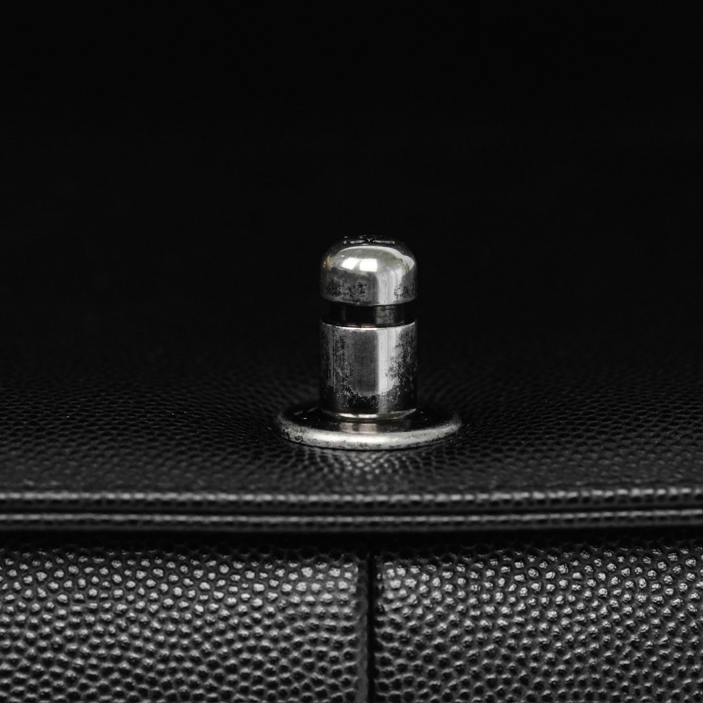 Chanel Medium Boy Quilted Black Caviar Ruthenium Hardware