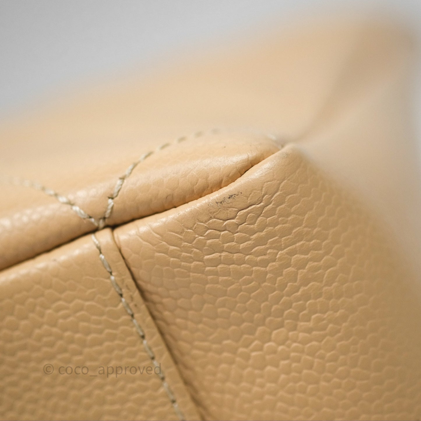 Chanel GST Beige Caviar Gold Hardware