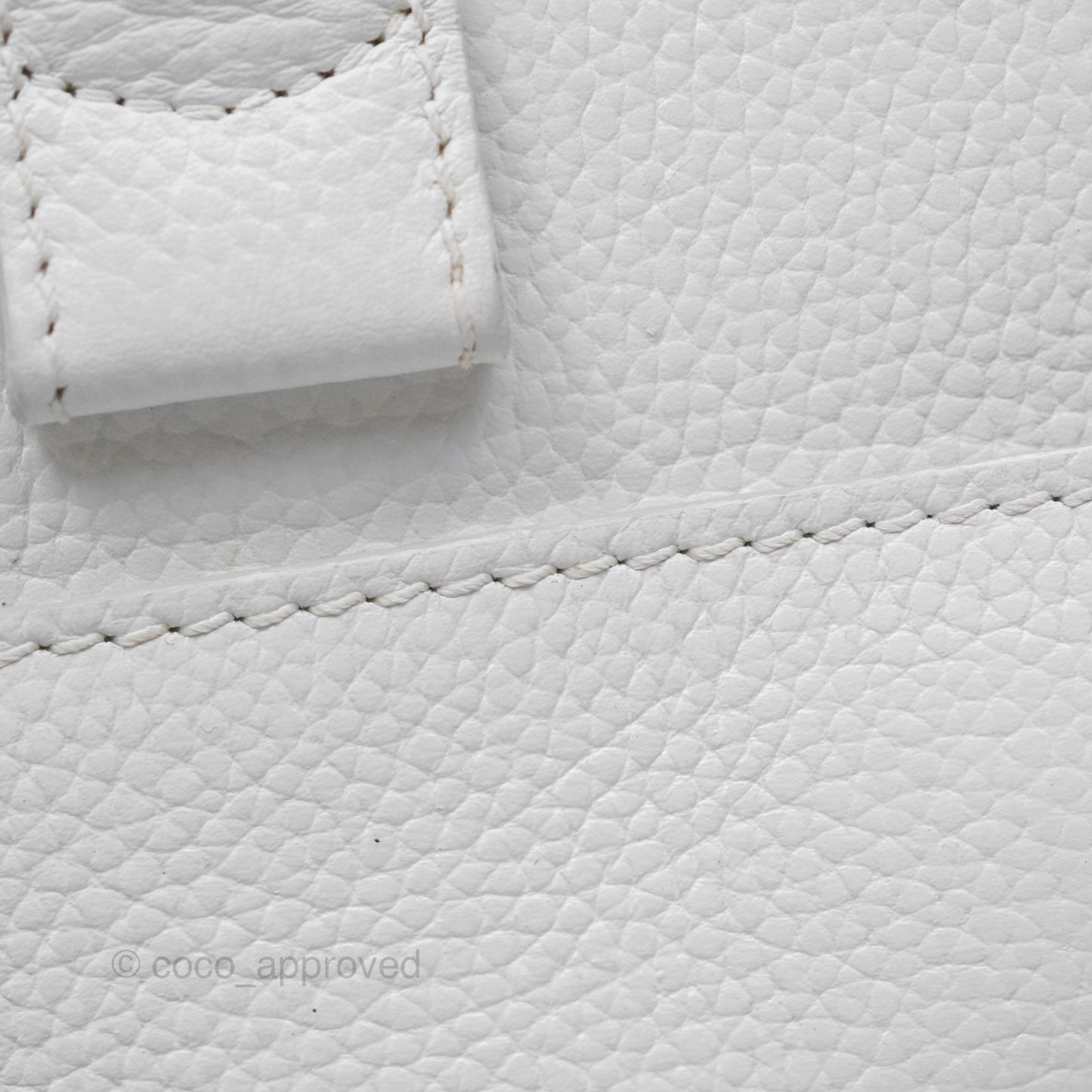 Chanel Mini Neo Executive Shopper Tote White Grained Calfskin Silver Hardware
