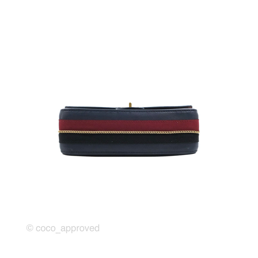 Chanel Nude Reissue 2.55 Medallion Flap 225 Navy Calfskin