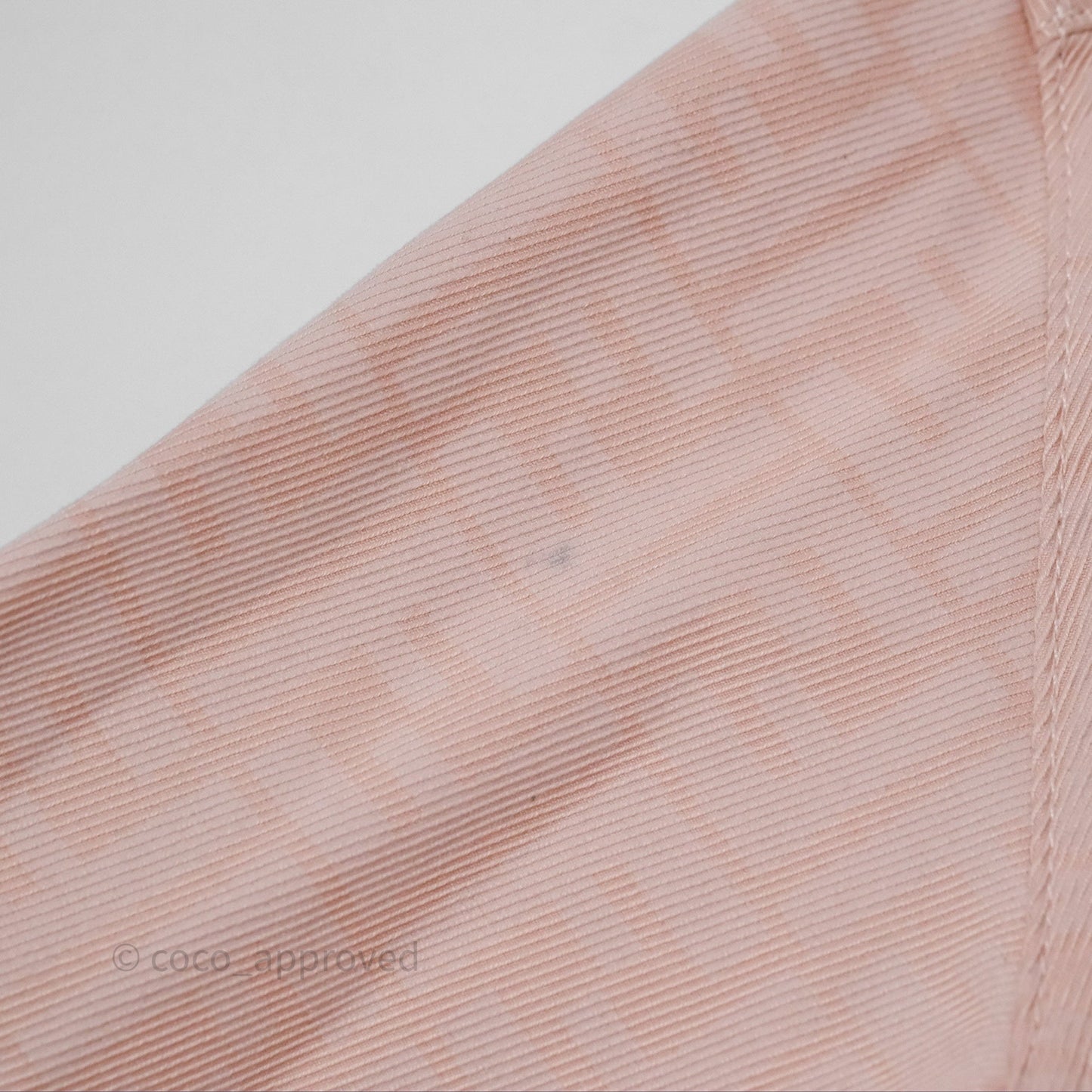 Fendi Denim FF Belted Jacket Pink