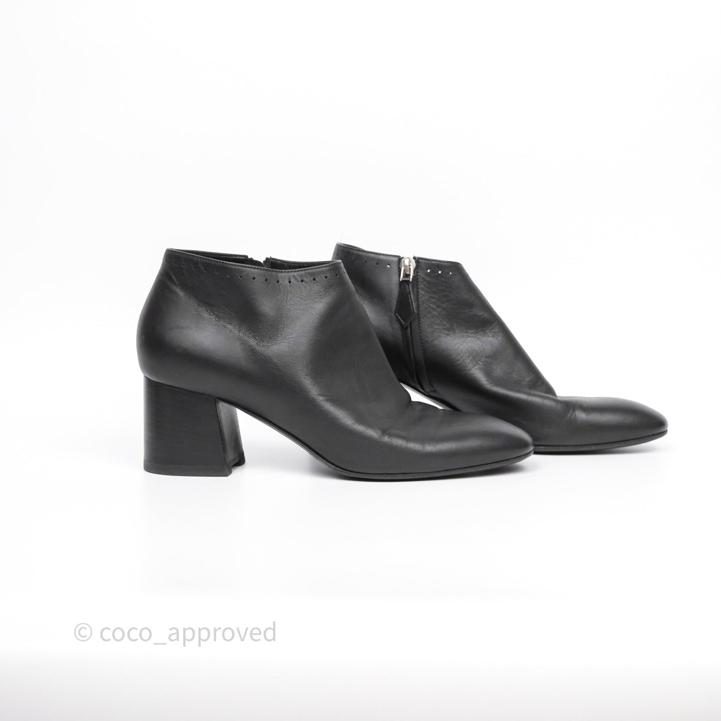 Hermès Ankle Boots Black Size 38
