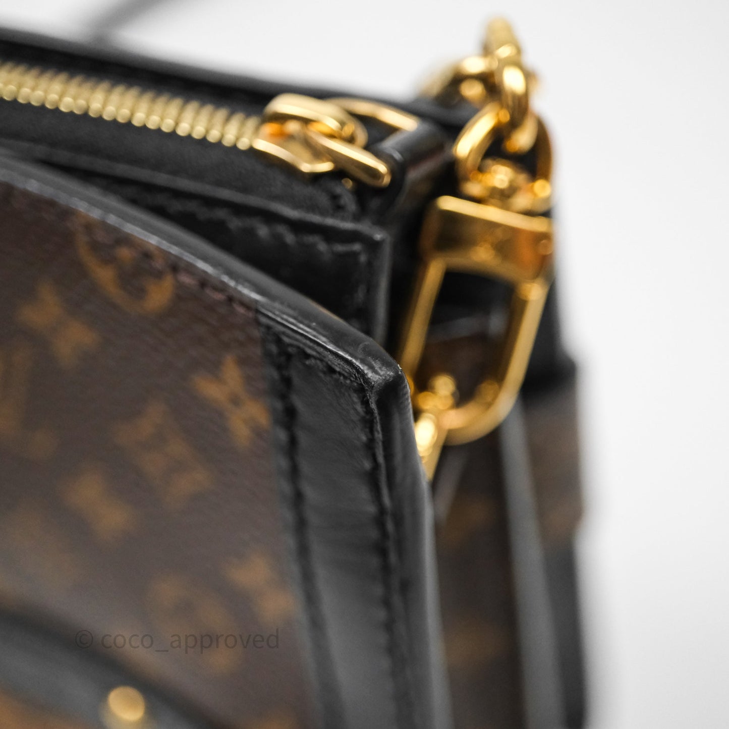 Louis Vuitton Monogram Reverse Trunk Clutch Bag