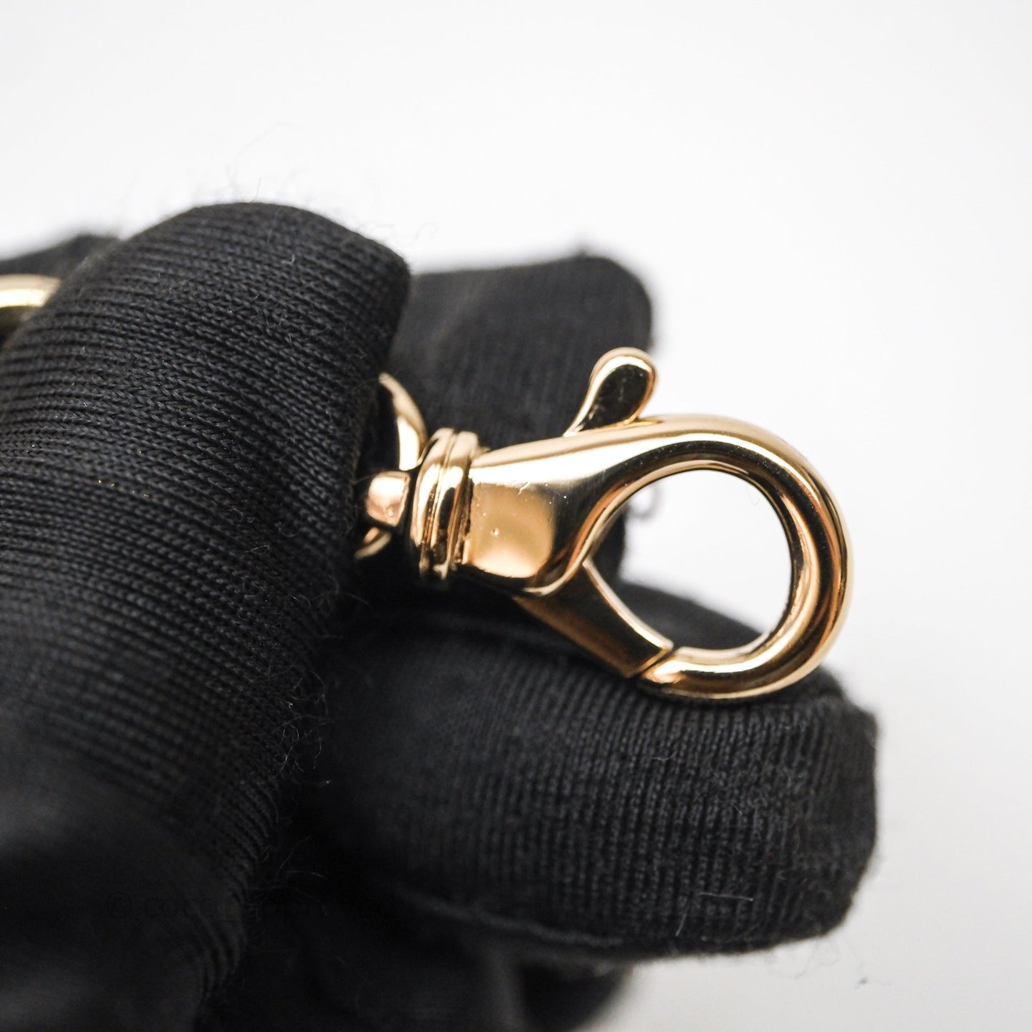 Chanel Top Handle Long Vanity with Chain Dark Blue Denim Gold Hardware