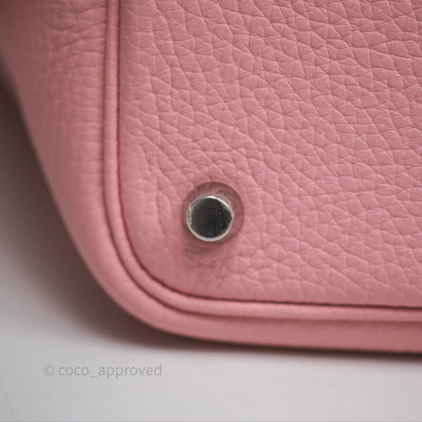 Hermès Picotin 18 Rose Sakura Clemence Palladium Hardware