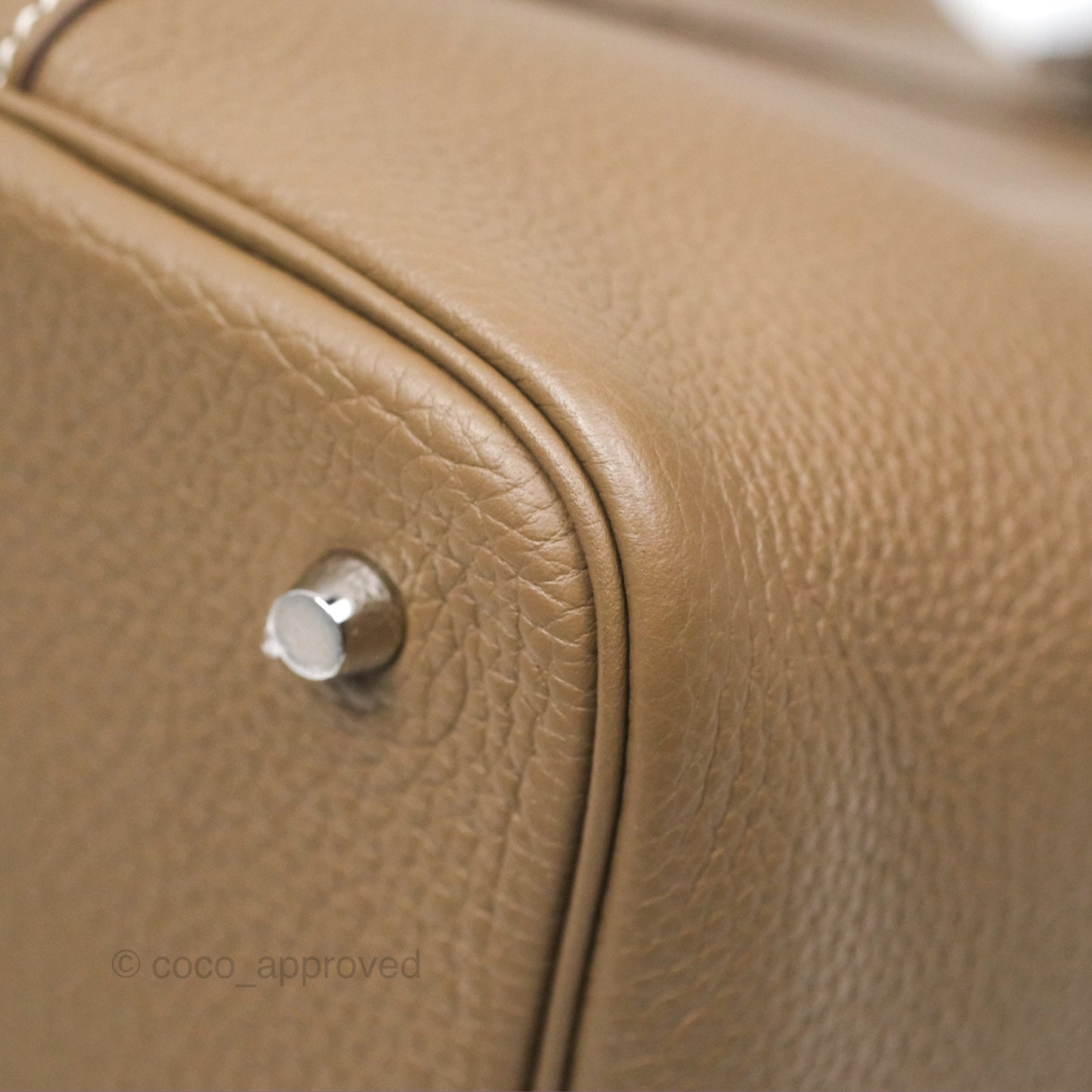 Hermès Picotin Lock 22 Etoupe Clemence Palladium Hardware