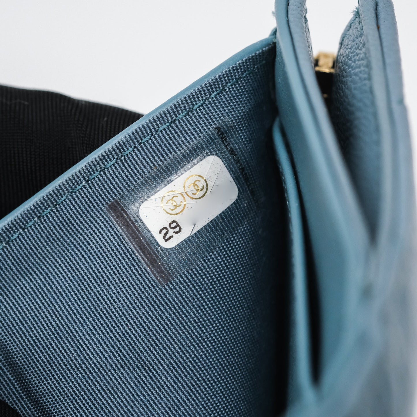 Chanel 19 Short Flap Wallet Cloud Blue Lambskin
