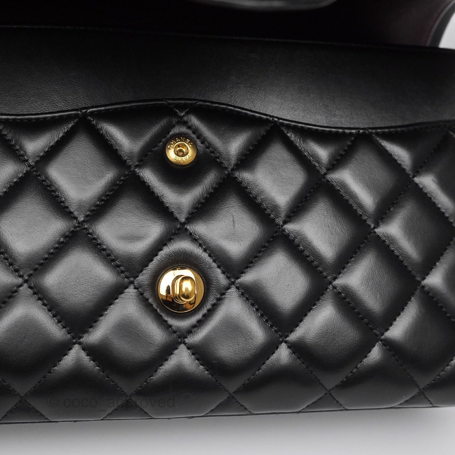 Chanel Jumbo Double Flap Black Lambskin Gold Hardware⁣⁣