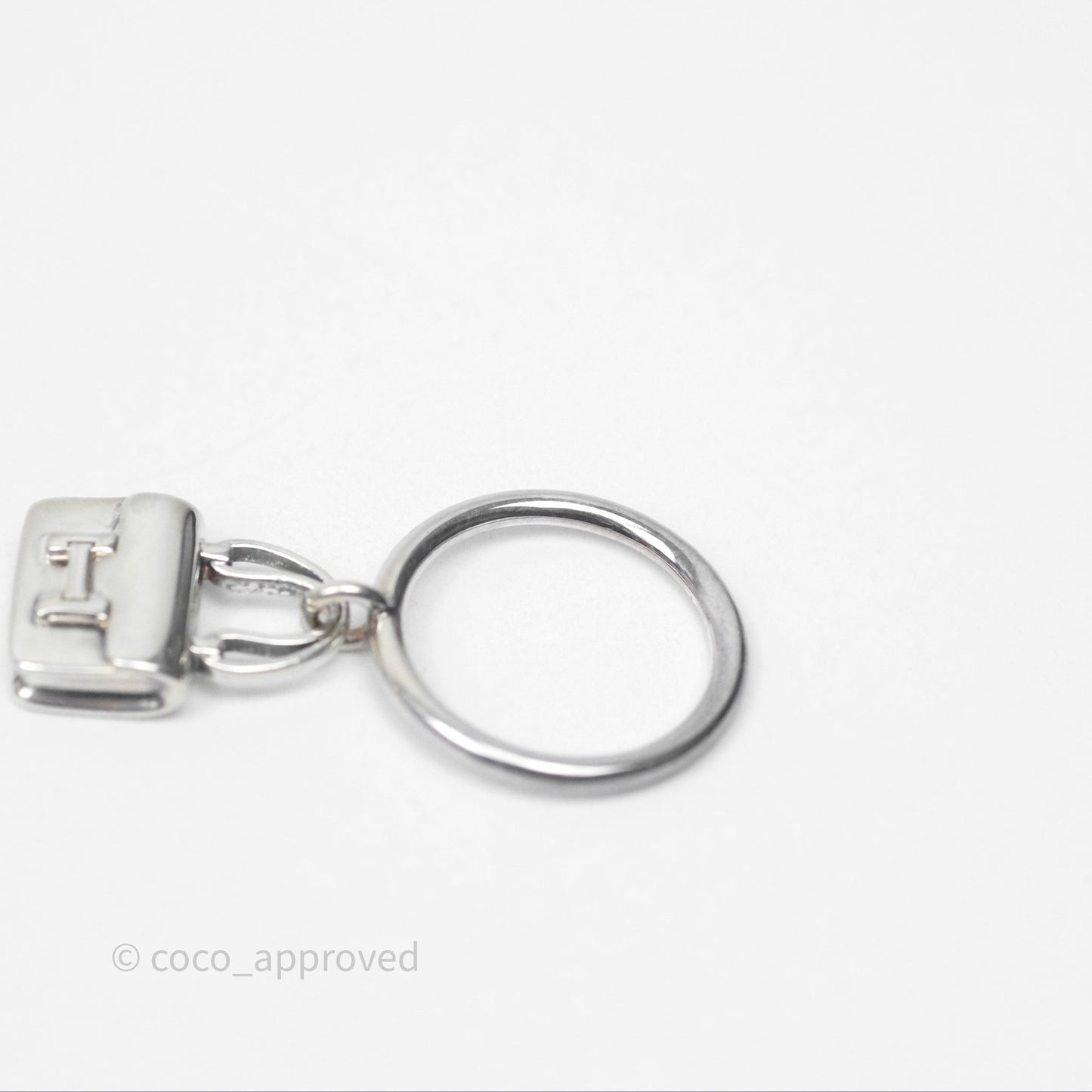 Hermès Amulettes Constance Ring in Sterling Silver Size 53