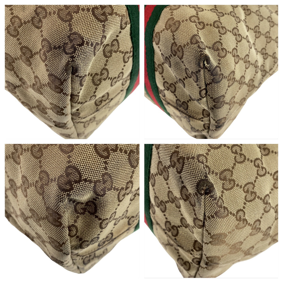 Luxury Gucci Trending 2025 GG Canvas Leather Tote Bag