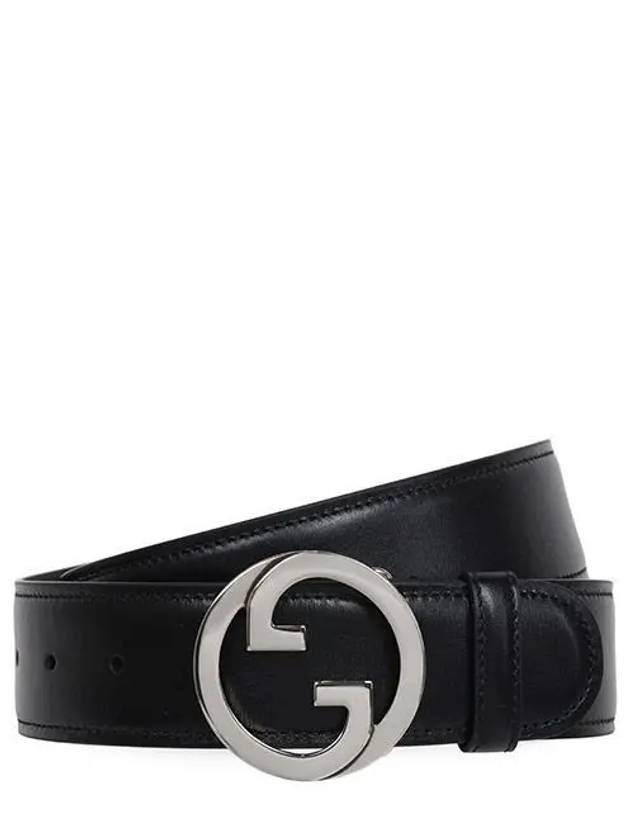 Luxury Gucci Trending 2025 Blondie Leather Belt Black