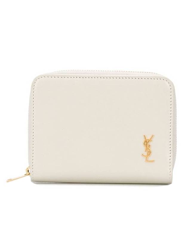 Luxury Saint Laurent Monogram Compact Medium Wallet White