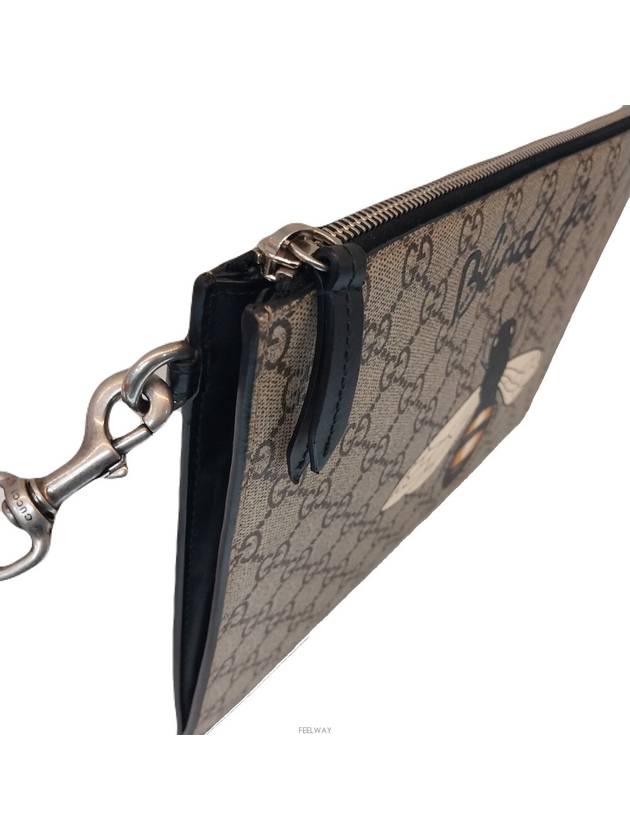 Luxury Gucci Trending 2025 473904 GG logo supreme bee clutch bag