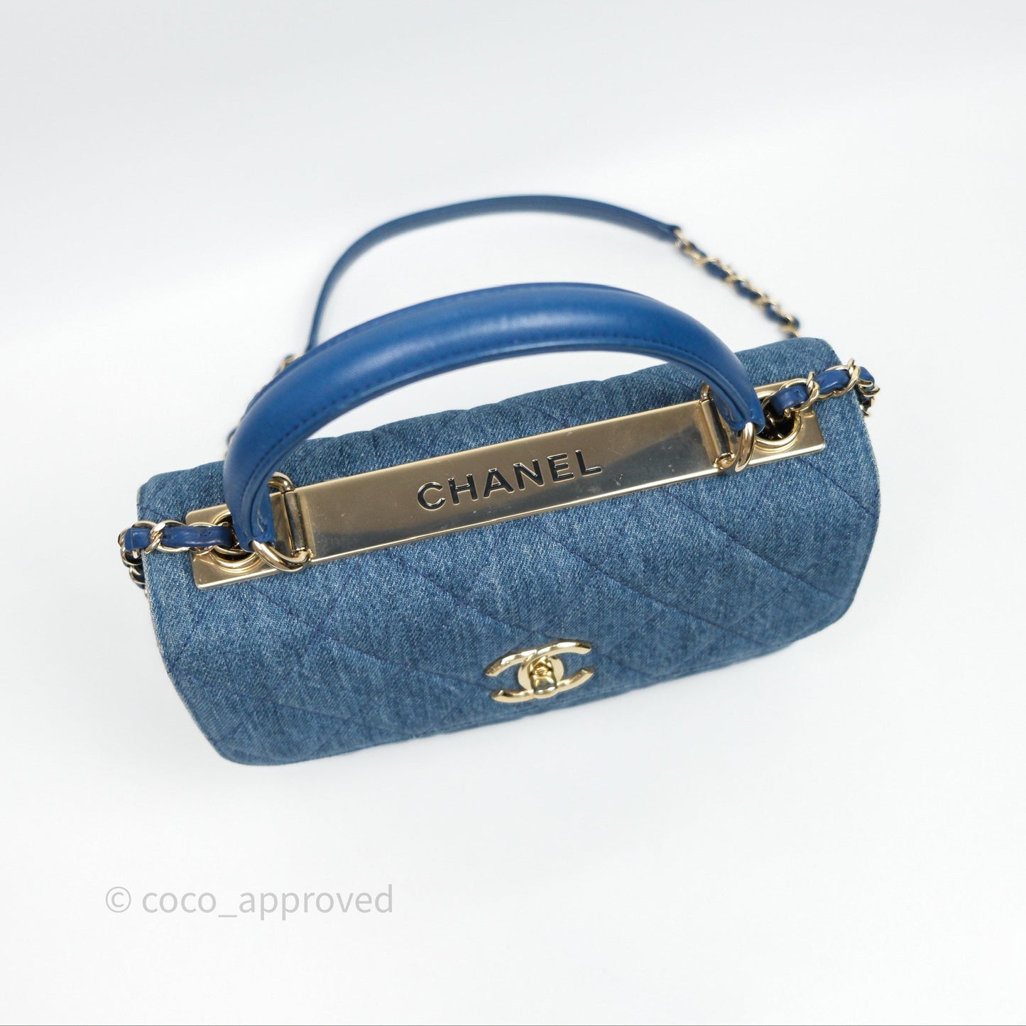 Chanel Small Trendy CC Denim Gold Hardware