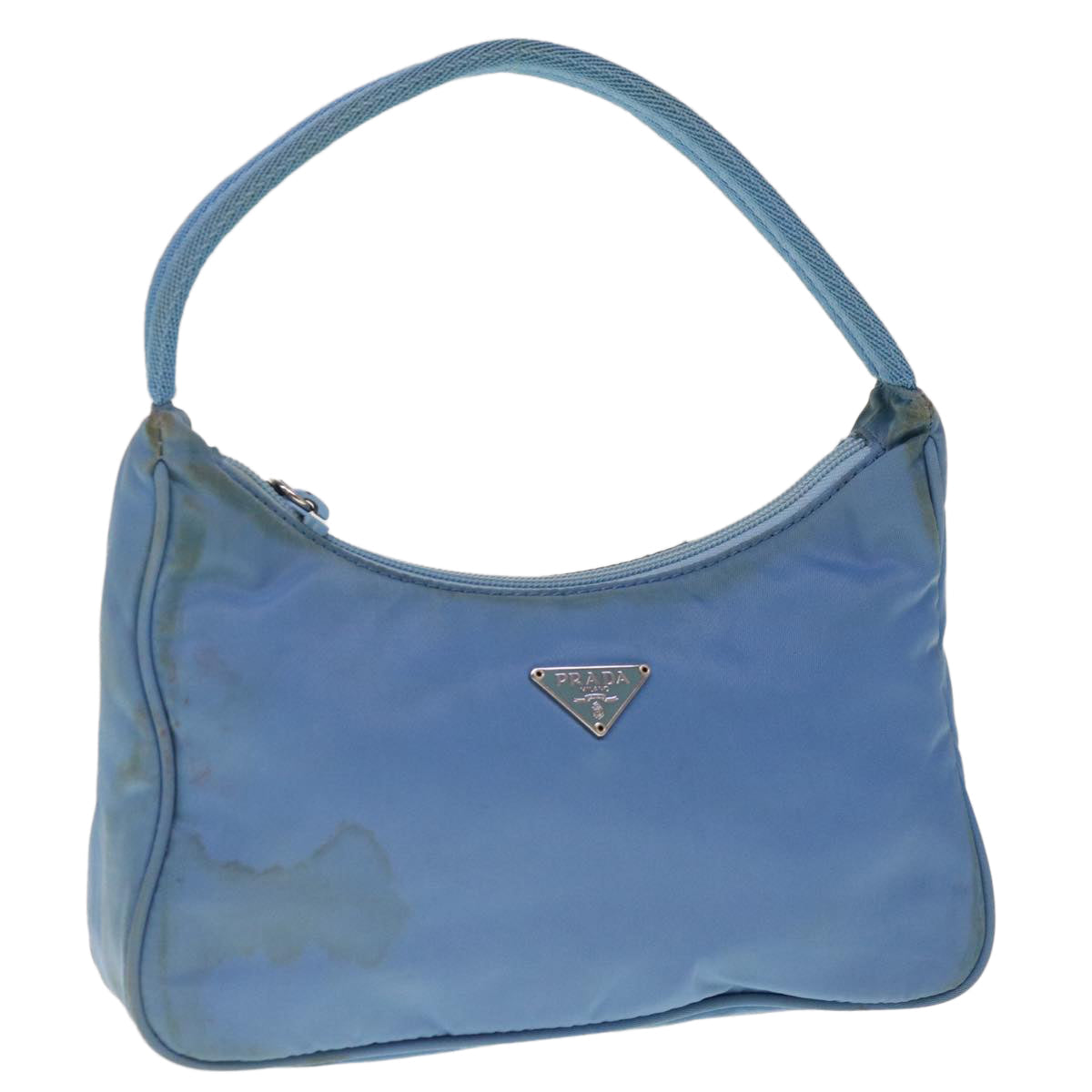 Luxury PradaHand Bag Nylon Light Blue 65045